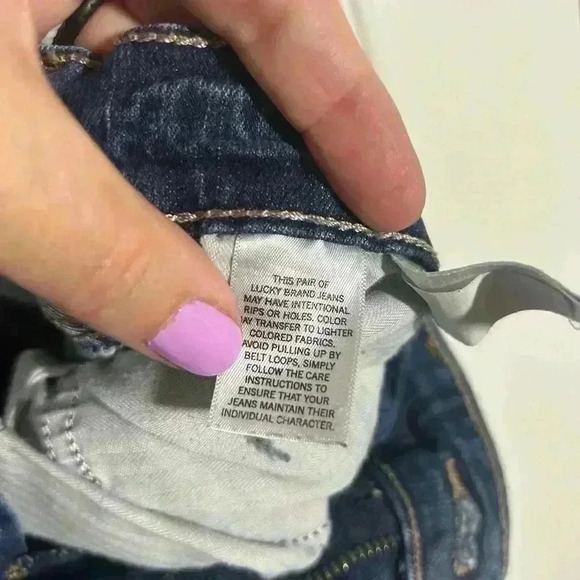 Lucky Brand Sweet boot blue denim bootcut jeans size 10/30. - Picture 7 of 11